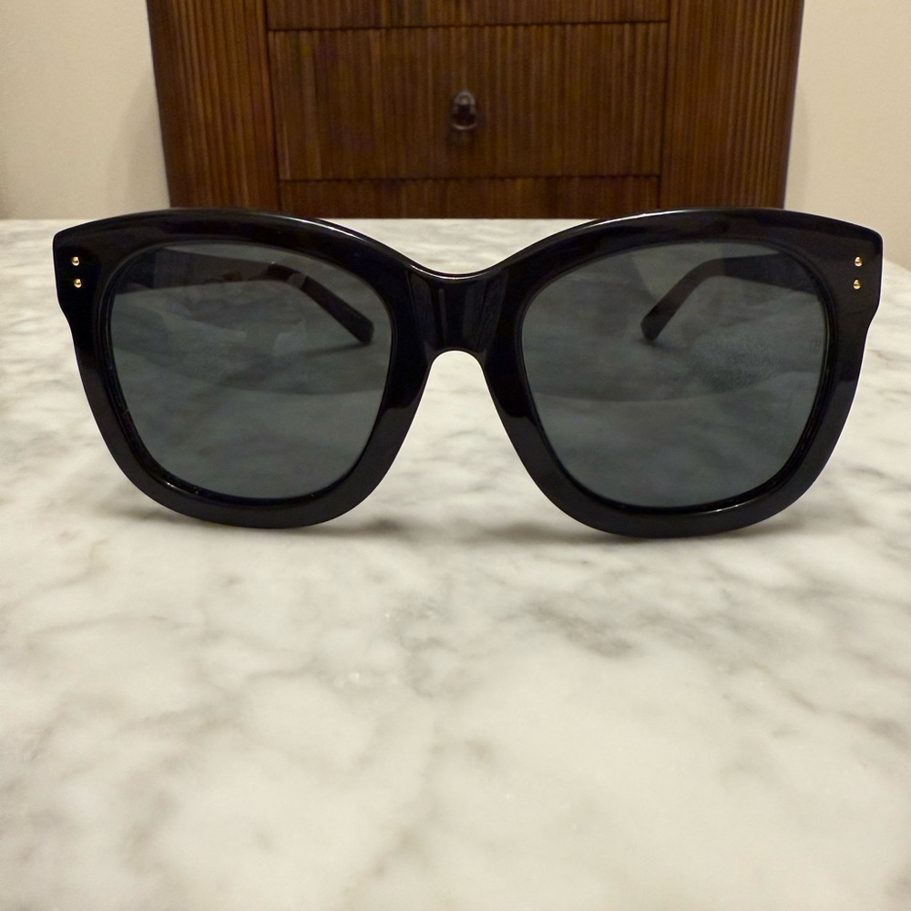 Linda Farrow Black Sunglasses